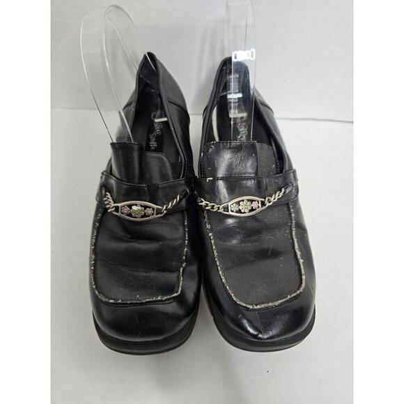 Vintage 90s Y2k Sassy Stuff Chunky Black Mary Jane Loafer Platforms - Picture 7 of 15